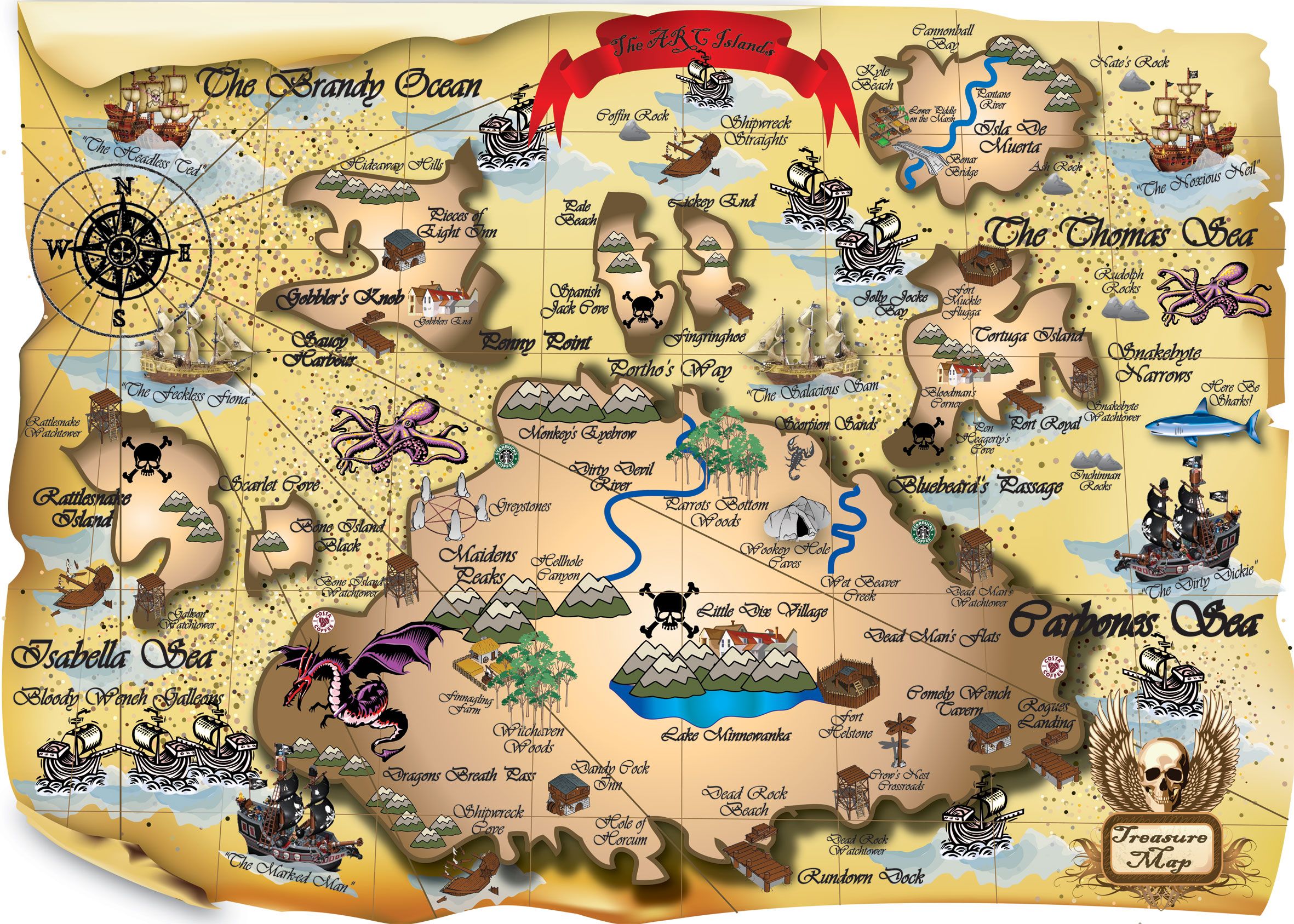 Look at the treasure map